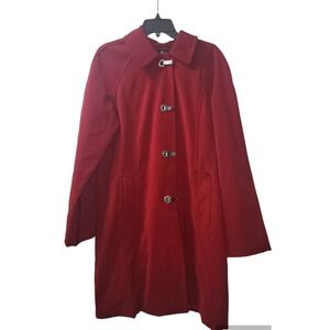 London Fog Red Coat Classic Fit Toggle Closure Overcoat XL/XG‎